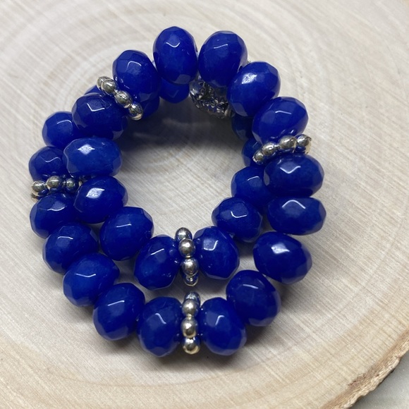 Sapphire Stretch Bracelet - Picture 2 of 2